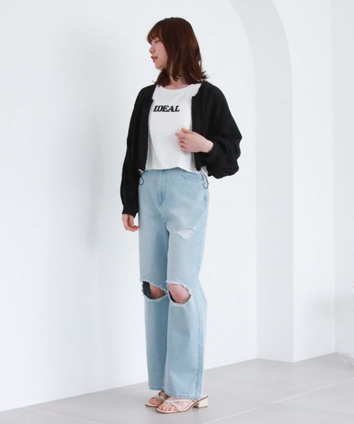 archives（アルシーヴ）の「エンボス発泡アソートＴシャツ（Tシャツ/カットソー・レディース・オフホワイト/ブラック/チャコールグレー/ホワイト・MEDIUM）」の9枚目の写真