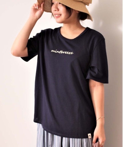 MB mint breeze(エムビーミントブリーズ)の「【L~5L 大きいサイズ】mb ロゴ Tシャツ(Tシャツ/カットソー・レディース・ブラック/ネイビー/ピンク・LL/3L/4L/5L/L)」の7枚目の写真