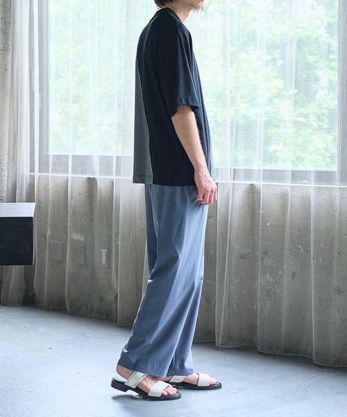 UNITED TOKYO（ユナイテッドトウキョウ）の「ジオメトリックコンビTシャツ(半袖)（Tシャツ/カットソー・メンズ・ライトグレー/ブラック/ネイビー・1/2）」の14枚目の写真