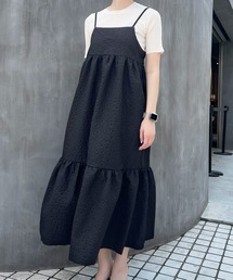 Lamoa | 【Lamoa】/花柄エンボスキャミワンピース(ワンピース)