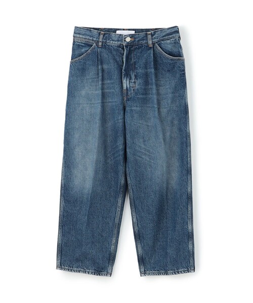 CELLAR DOOR（セラドール）の「Cellar Door コットン タックデニム（デニムパンツ・メンズ・ブルー/ダークブルー・2/1）」の2枚目の写真