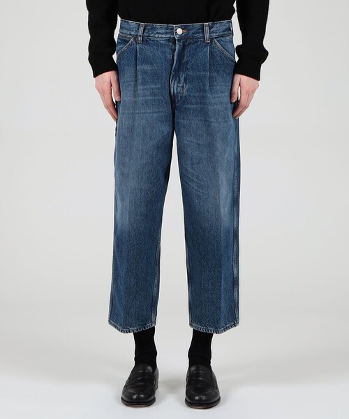 CELLAR DOOR（セラドール）の「Cellar Door コットン タックデニム（デニムパンツ・メンズ・ブルー/ダークブルー・2/1）」の5枚目の写真