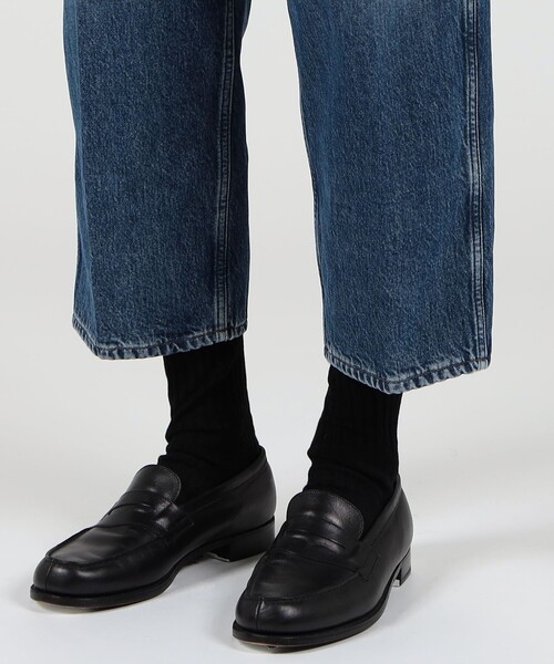 CELLAR DOOR（セラドール）の「Cellar Door コットン タックデニム（デニムパンツ・メンズ・ブルー/ダークブルー・2/1）」の11枚目の写真