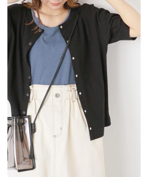 ehka sopo（エヘカソポ）の「メローフリルタンクトップ（タンクトップ・レディース・グレー/オフホワイト/グリーン/ダークブラウン・F）」の22枚目の写真