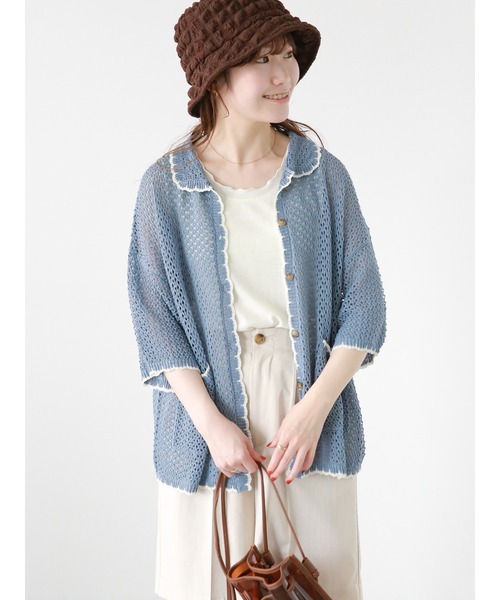 ehka sopo（エヘカソポ）の「メローフリルタンクトップ（タンクトップ・レディース・グレー/オフホワイト/グリーン/ダークブラウン・F）」の13枚目の写真