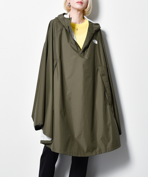 THE NORTH FACE（ザノースフェイス）の「【THE NORTH FACE/ノースフェイス】Access ポンチョ（ポンチョ・レディース・カーキ/ブラック・LARGE）」の2枚目の写真