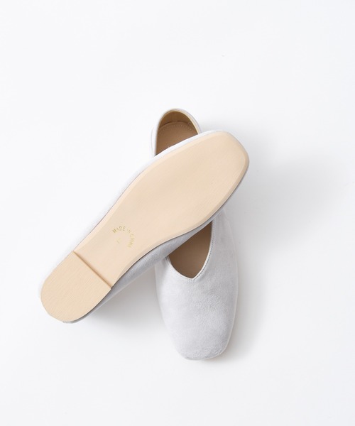 CALIFORNIA OUTFITTERS（カリフォルニア アウトフィッターズ）の「スクウェアトゥバレエ　フラットシューズ/「オールシーズン活躍できるフラットバレエシューズ」【Maison select -メゾンセレクト-cawaii shoes カワイイシューズコレクション】（パンプス・レディース・アイボリー/ピンクベージュ/グレイッシュベージュ/ブラック・M/LL/L）」の6枚目の写真