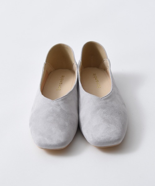CALIFORNIA OUTFITTERS（カリフォルニア アウトフィッターズ）の「スクウェアトゥバレエ　フラットシューズ/「オールシーズン活躍できるフラットバレエシューズ」【Maison select -メゾンセレクト-cawaii shoes カワイイシューズコレクション】（パンプス・レディース・アイボリー/ピンクベージュ/グレイッシュベージュ/ブラック・M/LL/L）」の14枚目の写真