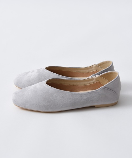 CALIFORNIA OUTFITTERS（カリフォルニア アウトフィッターズ）の「スクウェアトゥバレエ　フラットシューズ/「オールシーズン活躍できるフラットバレエシューズ」【Maison select -メゾンセレクト-cawaii shoes カワイイシューズコレクション】（パンプス・レディース・アイボリー/ピンクベージュ/グレイッシュベージュ/ブラック・M/LL/L）」の18枚目の写真