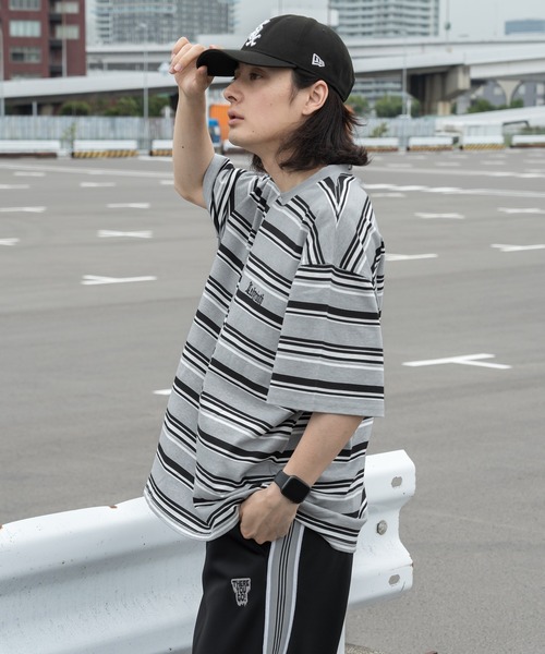 セール】オーバーサイズマルチボーダーTシャツ（Tシャツ