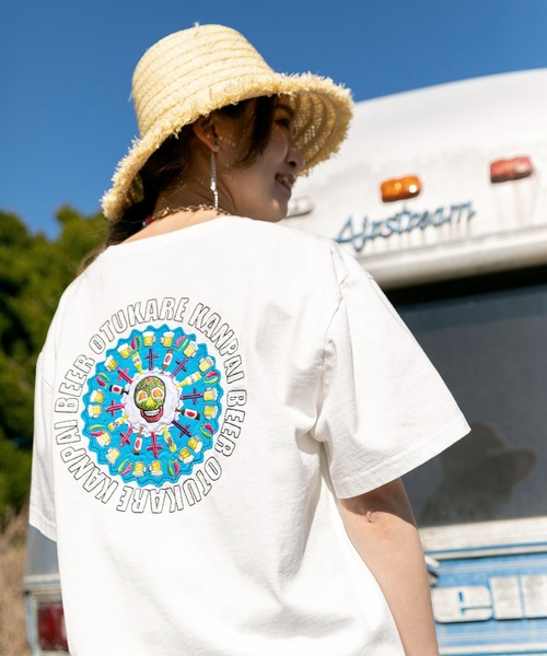 チャイハネ（チャイハネ）の「【チャイハネ】Amina×grn グルベラメンズTシャツ（Tシャツ/カットソー・メンズ・ホワイト/ブラック/グレー・M/L）」の4枚目の写真