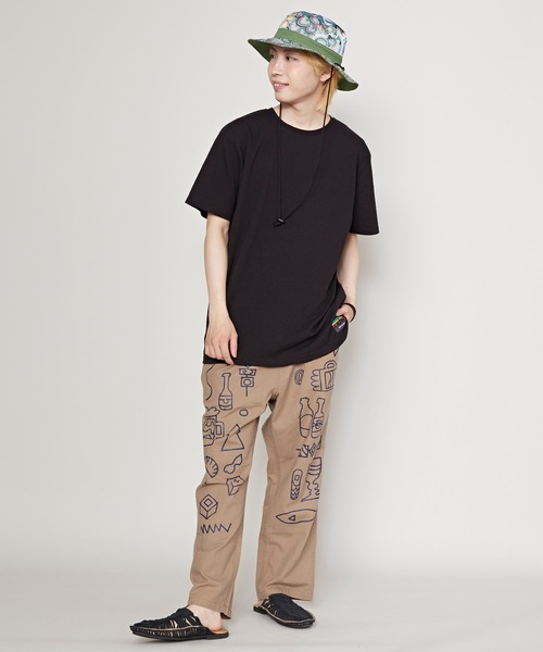 チャイハネ（チャイハネ）の「【チャイハネ】Amina×grn グルベラメンズTシャツ（Tシャツ/カットソー・メンズ・ホワイト/ブラック/グレー・M/L）」の9枚目の写真
