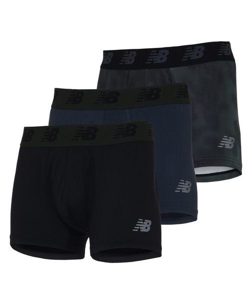 New Balance(ニューバランス)のプレミアムボクサー 3インチ  前閉じ 3P(ショーツ)