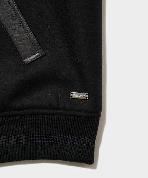 DELUXE(デラックス)の「Evisen x DELUXE VAR SITY BOYS JACKET(スタジャン・メンズ・ブラック/ホワイト・MEDIUM/LARGE/SMALL)」の13枚目の写真