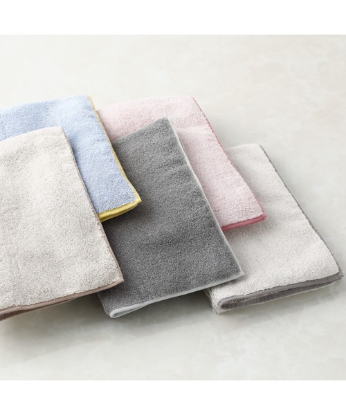 Francfranc（フランフラン）の「ミニバスタオル プレーン ライトブルー　40×100㎝ 小さめ コンパクト 抗菌防臭機能（タオル・レディース・ライトブルー・FREE）」の12枚目の写真