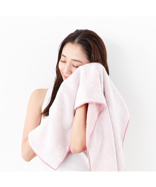 Francfranc（フランフラン）の「ミニバスタオル プレーン ライトブルー　40×100㎝ 小さめ コンパクト 抗菌防臭機能（タオル・レディース・ライトブルー・FREE）」の8枚目の写真