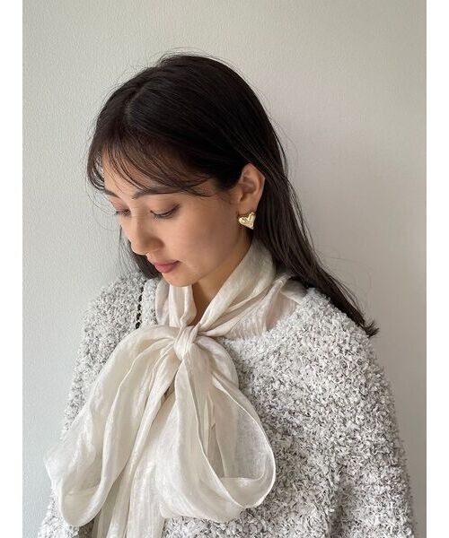 SNIDEL（スナイデル）の「ハートピアス（ピアス（両耳用）・レディース・シルバー/ゴールド・FREE）」の8枚目の写真