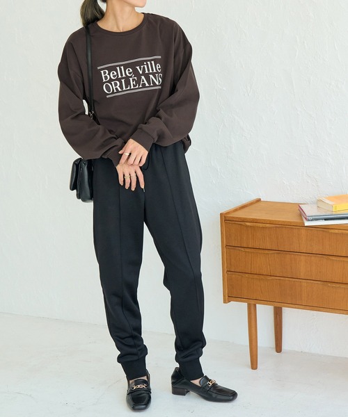 ROPE' PICNIC（ロペピクニック）の「BIGロゴTシャツ（Tシャツ/カットソー・レディース・ホワイト/チャコールグレー・38）」の7枚目の写真