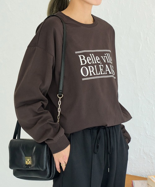 ROPE' PICNIC（ロペピクニック）の「BIGロゴTシャツ（Tシャツ/カットソー・レディース・ホワイト/チャコールグレー・38）」の6枚目の写真