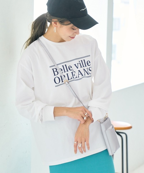 ROPE' PICNIC（ロペピクニック）の「BIGロゴTシャツ（Tシャツ/カットソー・レディース・ホワイト/チャコールグレー・38）」の22枚目の写真