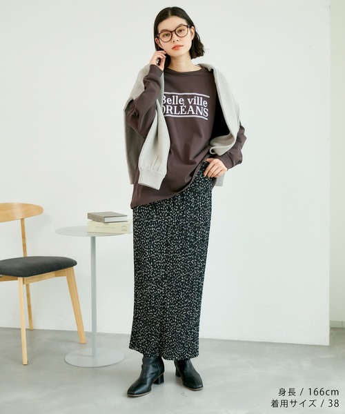 ROPE' PICNIC（ロペピクニック）の「BIGロゴTシャツ（Tシャツ/カットソー・レディース・ホワイト/チャコールグレー・38）」の18枚目の写真