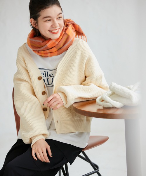 ROPE' PICNIC（ロペピクニック）の「BIGロゴTシャツ（Tシャツ/カットソー・レディース・ホワイト/チャコールグレー・38）」の20枚目の写真