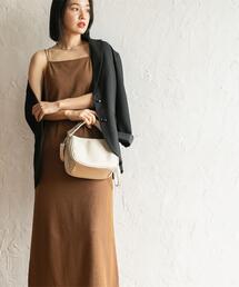 coen | 【WEB限定】カップ付きTCワッフルキャミワンピース(ワンピース)