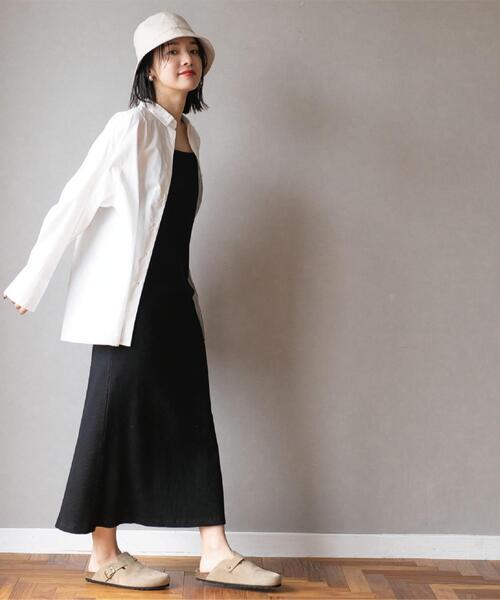 coen（コーエン）の「【WEB限定】カップ付きTCワッフルキャミワンピース（ワンピース・レディース・ブラック/ブラウン・FREE）」の13枚目の写真