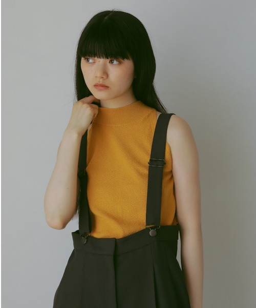 CASA FLINE(カーサフライン)の「ハイウエストサスペンダーパンツ(サロペット/オーバーオール・レディース・チャコールグレー/ストライプ・0/1)」の14枚目の写真