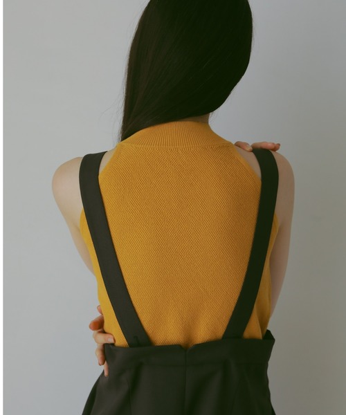CASA FLINE(カーサフライン)の「ハイウエストサスペンダーパンツ(サロペット/オーバーオール・レディース・チャコールグレー/ストライプ・0/1)」の16枚目の写真