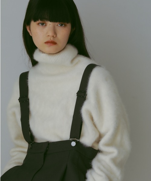 CASA FLINE(カーサフライン)の「ハイウエストサスペンダーパンツ(サロペット/オーバーオール・レディース・チャコールグレー/ストライプ・0/1)」の17枚目の写真