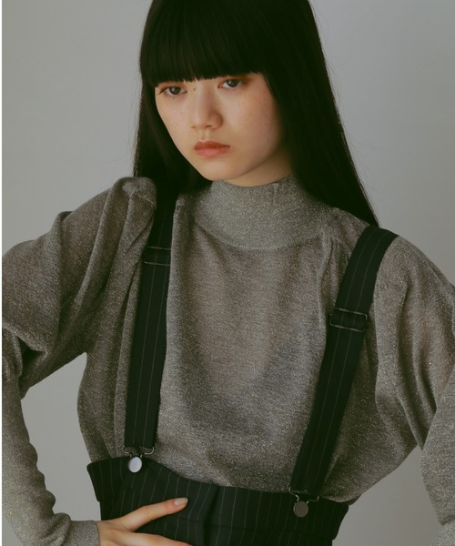 CASA FLINE(カーサフライン)の「ハイウエストサスペンダーパンツ(サロペット/オーバーオール・レディース・チャコールグレー/ストライプ・0/1)」の19枚目の写真