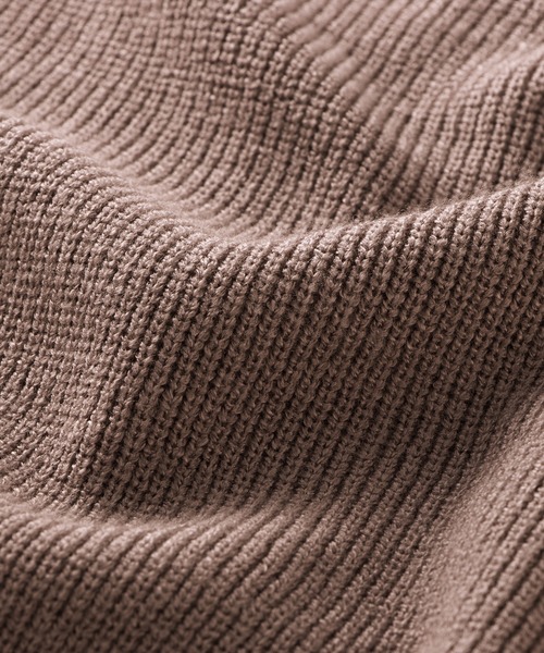 alotta（アロッタ）の「配色ボウタイニットトップス（ニット/セーター・レディース・アイボリー/ライトブルー/モカ/ネイビー・3L/L/LL/M）」の5枚目の写真