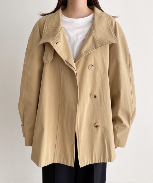 桃子　CANAL JEAN El marハーフトレンチコート 桃子様専用 CANAL JEAN El marハーフトレンチコート
