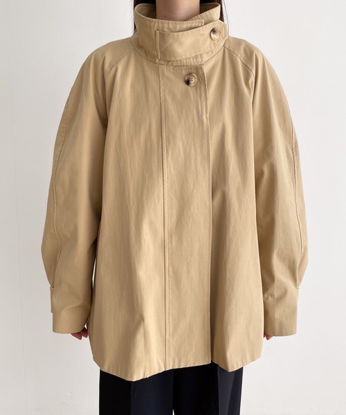 CANAL JEAN(キャナルジーン)の「El mar(エルマール) スタンドカラーハーフトレンチコート(トレンチコート・レディース・ベージュ・ONE SIZE)」の8枚目の写真
