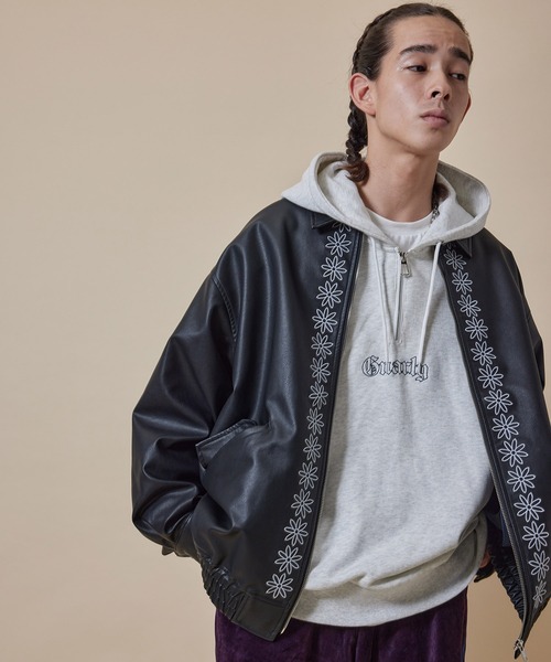 re_k by JUNRED（レクバイジュンレッド）の「re_k by JUNRED / ヴィンテージライクフェイクレザージップブルゾン（ブルゾン・メンズ・ブラック/ブラック系その他2・L/S/M）」の21枚目の写真