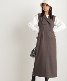 N.（N. Natural Beauty Basic） | 【川津明日香さん着用】◆テーラーカラージャンパースカート(ジャンパースカート)