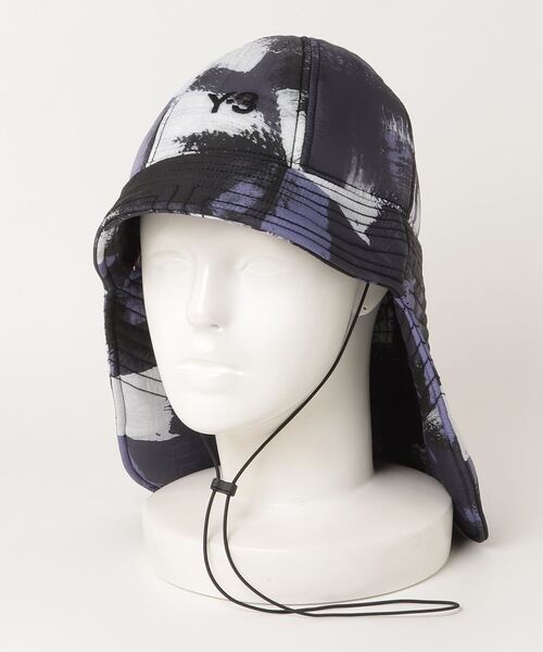Y-3(ワイスリー)の「Y-3 AOP B HAT(ハット・メンズ・パープル・SMALL/LARGE/MEDIUM)」の6枚目の写真