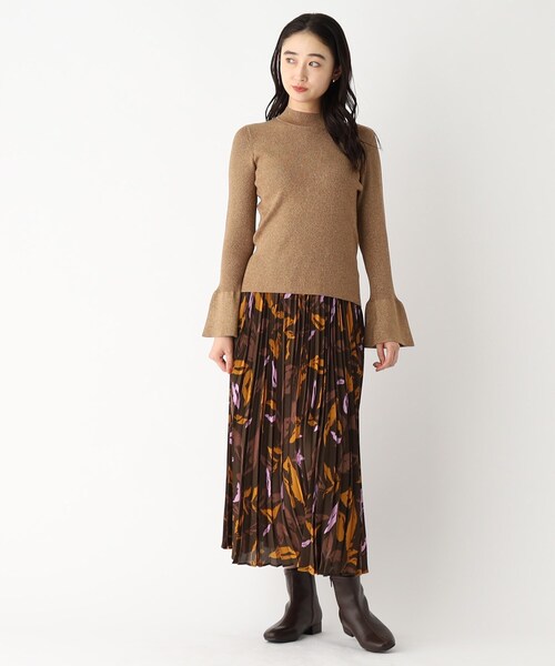 OPAQUE.CLIP（オペークドットクリップ）の「◆ラメ混フレアースリーブリブニット【洗濯機洗い可／UVケア】（ニット/セーター・レディース・ブラック系5/ベージュ系その他2/ベージュ系9・38/42/40/36）」の17枚目の写真