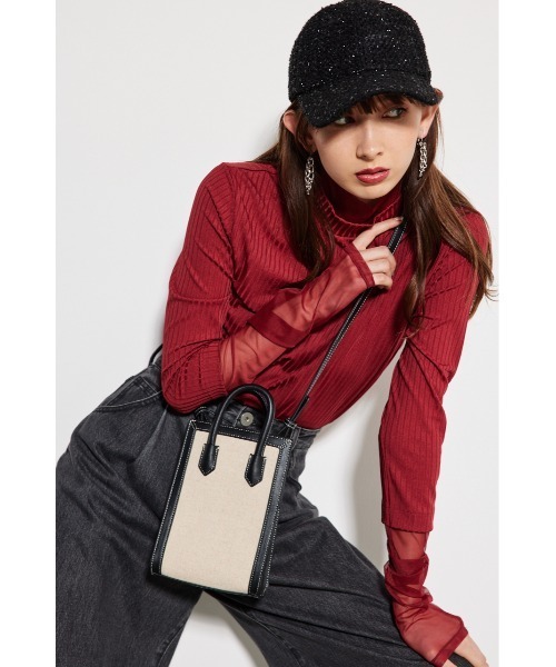 rienda（リエンダ）の「マルチショルダーバッグ（ショルダーバッグ・レディース・ベージュ/ブラック・FREE）」の12枚目の写真