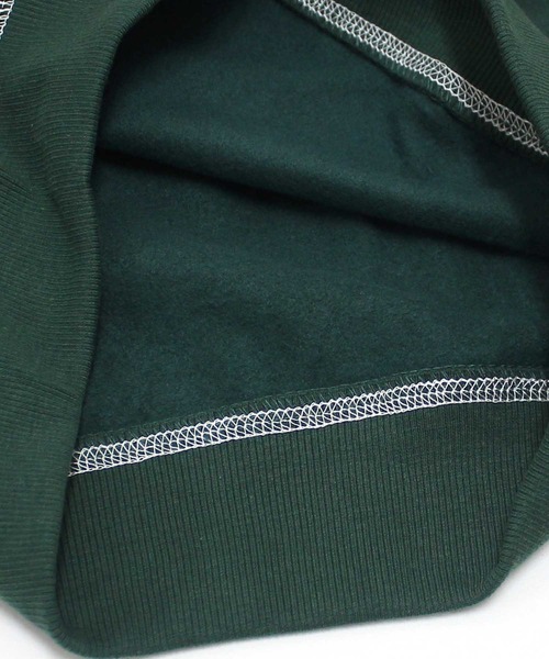 ZI-ON（ジーオン）の「裏起毛 配色ステッチスウェットトレーナー（スウェット・キッズ・ネイビー/グリーン/杢グレー/ブラック/オートミール/チャコール/ヘザーチャコール・140cm/150cm/160cm/120cm/110cm/130cm）」の17枚目の写真