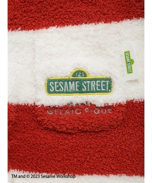 gelato pique(ジェラートピケ)の「【SESAME STREET】【KIDS】ジャガードプルオーバー&ロングパンツセット(ルームウェア/パジャマ・キッズ・ブルー/レッド・SMALL/XX-SMALL)」の22枚目の写真