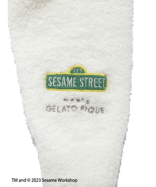 gelato pique(ジェラートピケ)の「【SESAME STREET】【KIDS】ジャガードプルオーバー&ロングパンツセット(ルームウェア/パジャマ・キッズ・ブルー/レッド・SMALL/XX-SMALL)」の15枚目の写真