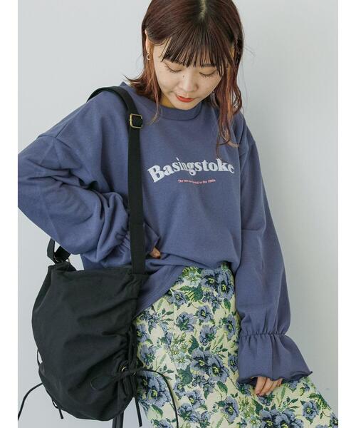 ehka sopo（エヘカソポ）の「キャンディースリーブスウェット（Tシャツ/カットソー・レディース・ライトベージュ/ブルー/ピンク・F）」の2枚目の写真