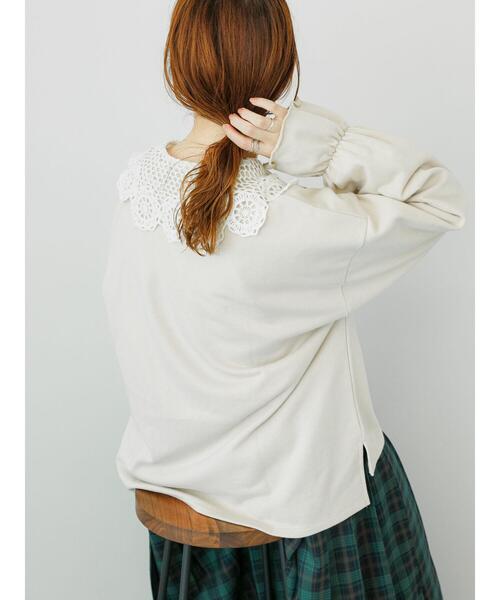 ehka sopo（エヘカソポ）の「キャンディースリーブスウェット（Tシャツ/カットソー・レディース・ライトベージュ/ブルー/ピンク・F）」の15枚目の写真