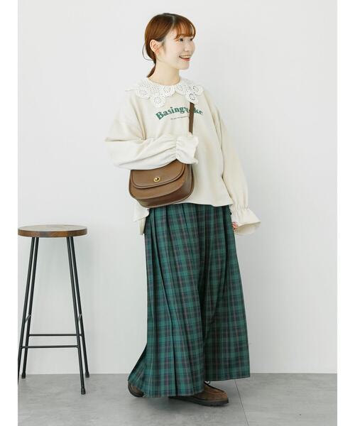 ehka sopo（エヘカソポ）の「キャンディースリーブスウェット（Tシャツ/カットソー・レディース・ライトベージュ/ブルー/ピンク・F）」の17枚目の写真