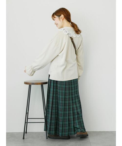 ehka sopo（エヘカソポ）の「キャンディースリーブスウェット（Tシャツ/カットソー・レディース・ライトベージュ/ブルー/ピンク・F）」の22枚目の写真