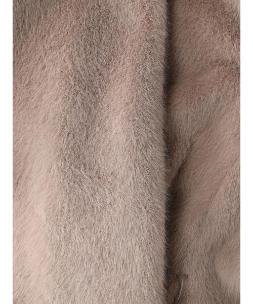 YECCA VECCA（イェッカヴェッカ）の「フェイクファーコート（その他アウター・レディース・ライトベージュ/モカ・FREE）」の10枚目の写真