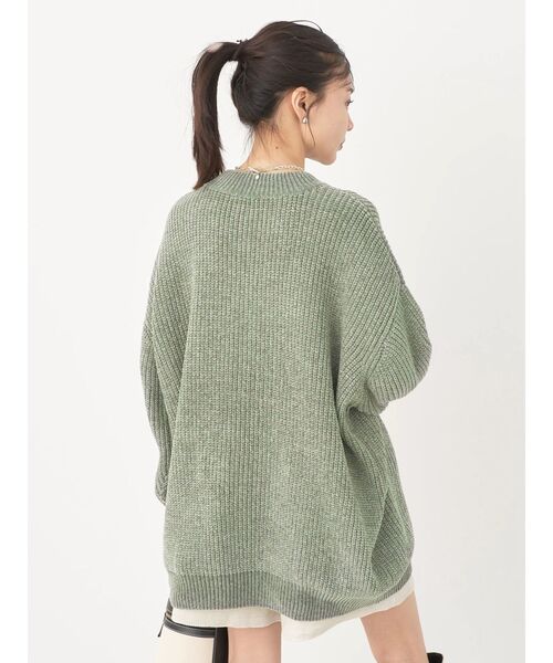 earth music&ecology（アースミュージックアンドエコロジー）の「シャイニーベロアモールチュニック（チュニック・レディース・ダークグレー/マスタード/グリーン/グレイッシュベージュ・FREE）」の16枚目の写真