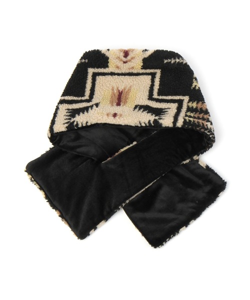 PENDLETON（ペンドルトン）の「【PENDLETON(ペンドルトン)ボアマフラー（マフラー・レディース・ブラウン/オフホワイト/ブラック・FREE）」の4枚目の写真